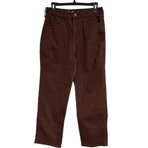 Hollister Ultra High Rise Vintage Straight Brown Jeans Pants size 9 29 W29 L27